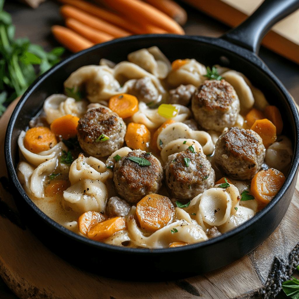 Wikingertopf Rezept mit Hackbällchen: Das Beste Hausmannskost-Gericht für jeden Tag 6 Cremige Lachs-Spinat-Pasta auf einem Teller angerichtet