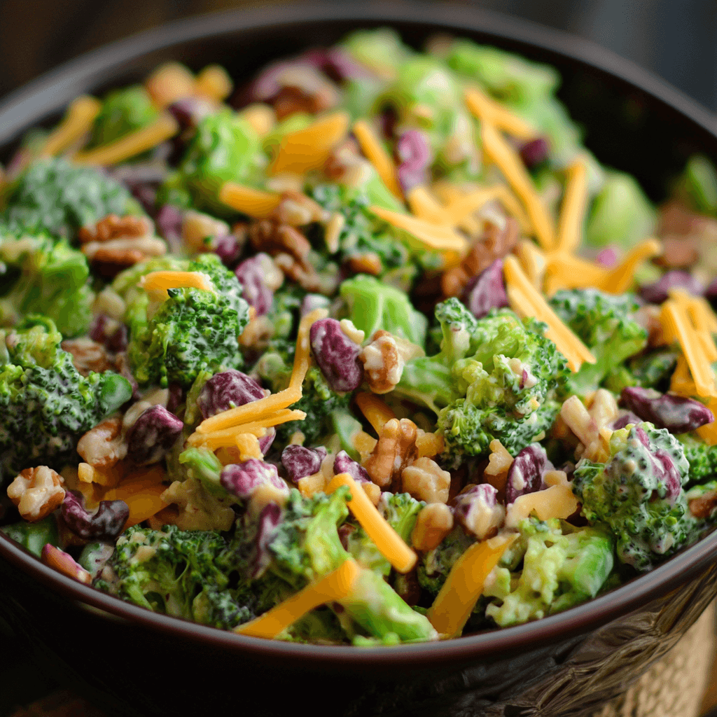 Brokkoli Cheddar Salat – Der ultimative Guide für den besten Brokkolisalat mit Käse 7 knackiger-brokkolisalat-mit-cheddar-und-bacon-walnuss