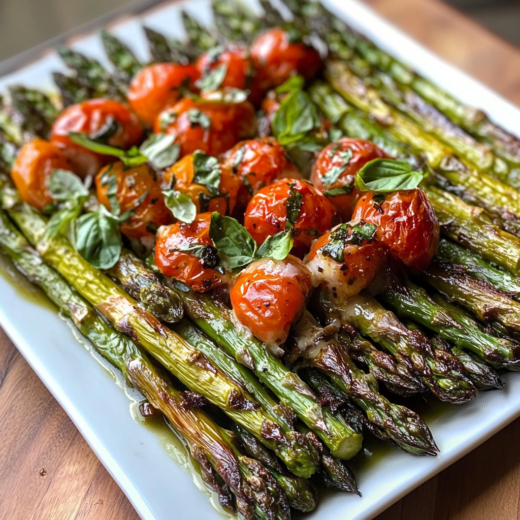 Gebratener Caprese Spargel – Das Beste Rezept mit Burrata & Tomaten 6 Caprese Spargel Rezept mit geschmolzener Burrata und Tomaten
