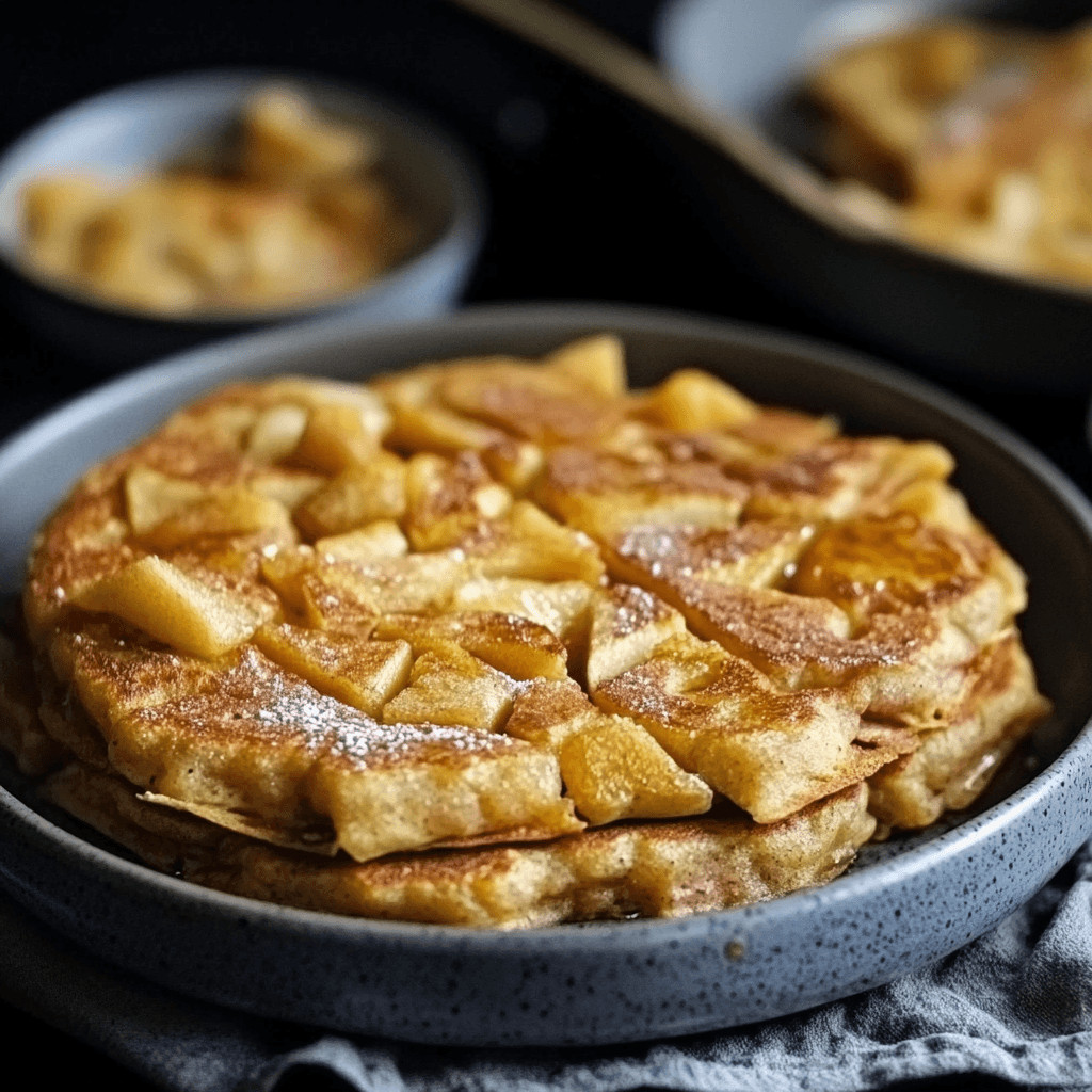 Apfelpfannkuchen aus dem Ofen