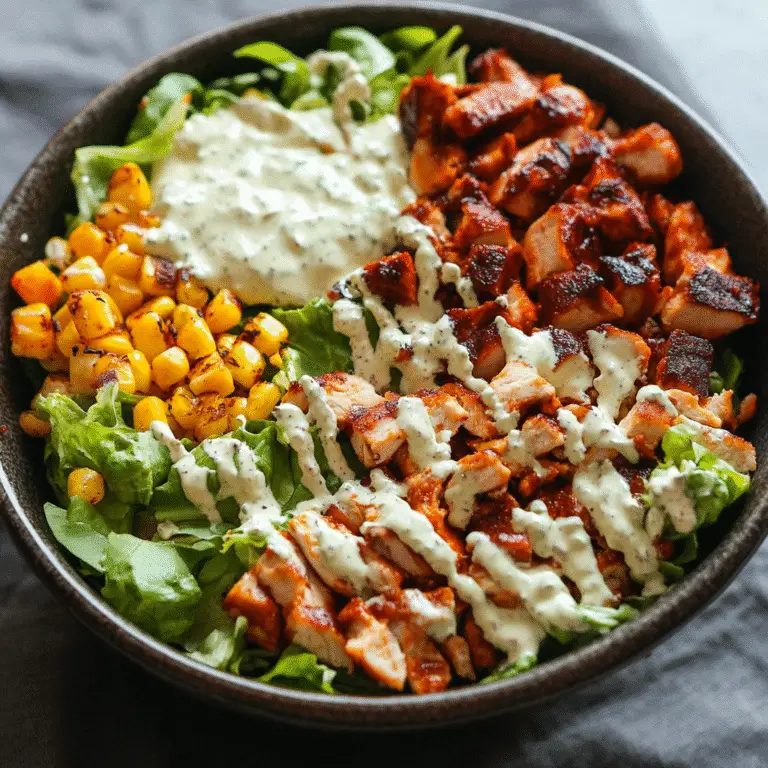 BBQ Hähnchen Salat