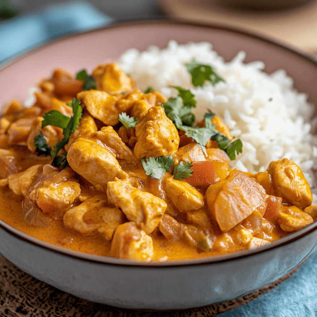 Hähnchen Curry mit Basmati Reis