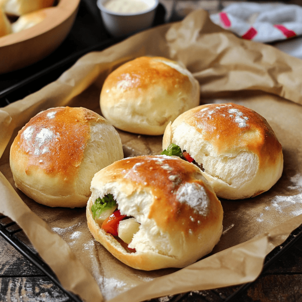 Ballonbrot aus dem Backofen