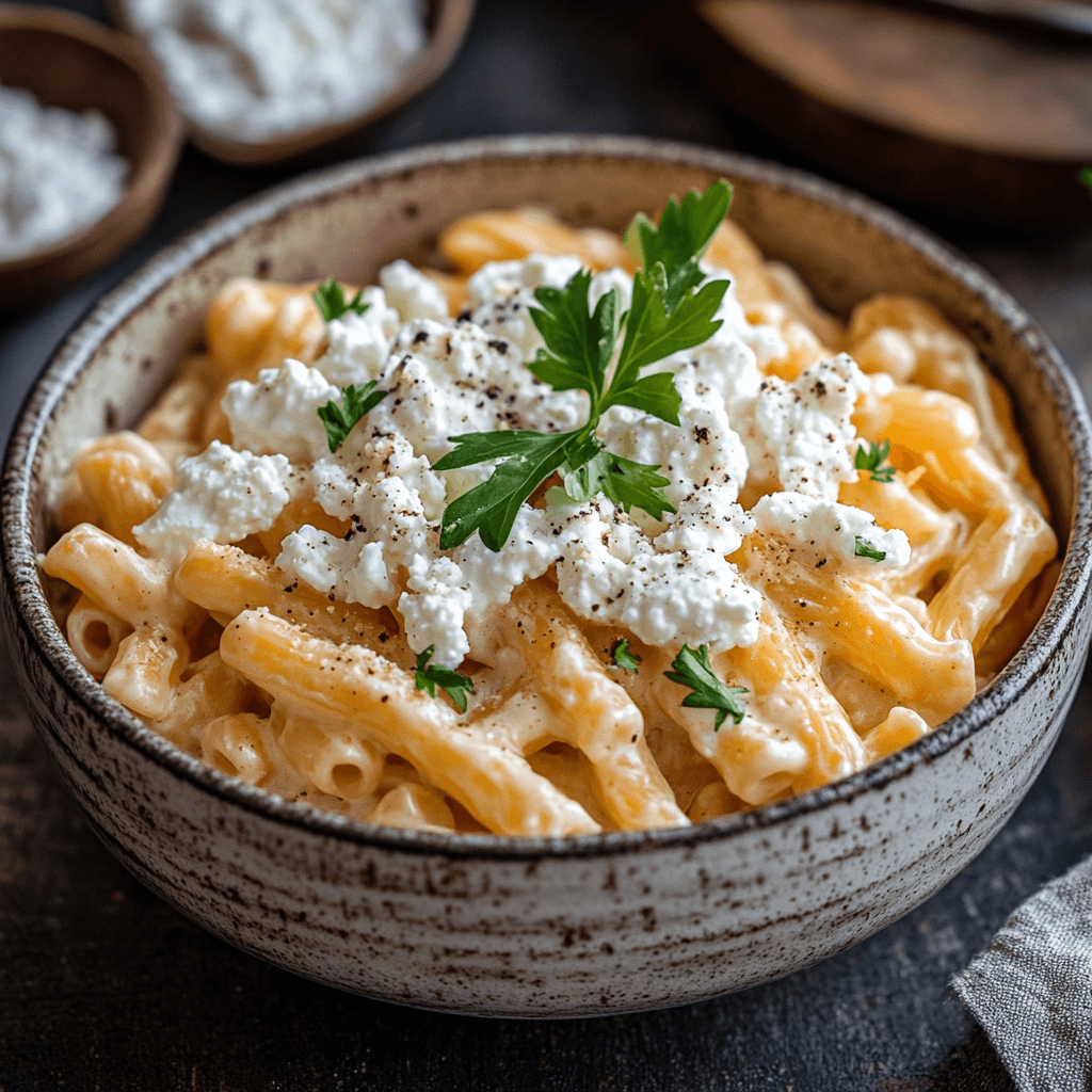 Protein Nudeln mit Hüttenkäse – Die eiweißreiche Nudelrevolution für deine Fitnessküche 7 Proteinreiche Nudeln mit Hüttenkäse und glatter Petersilie