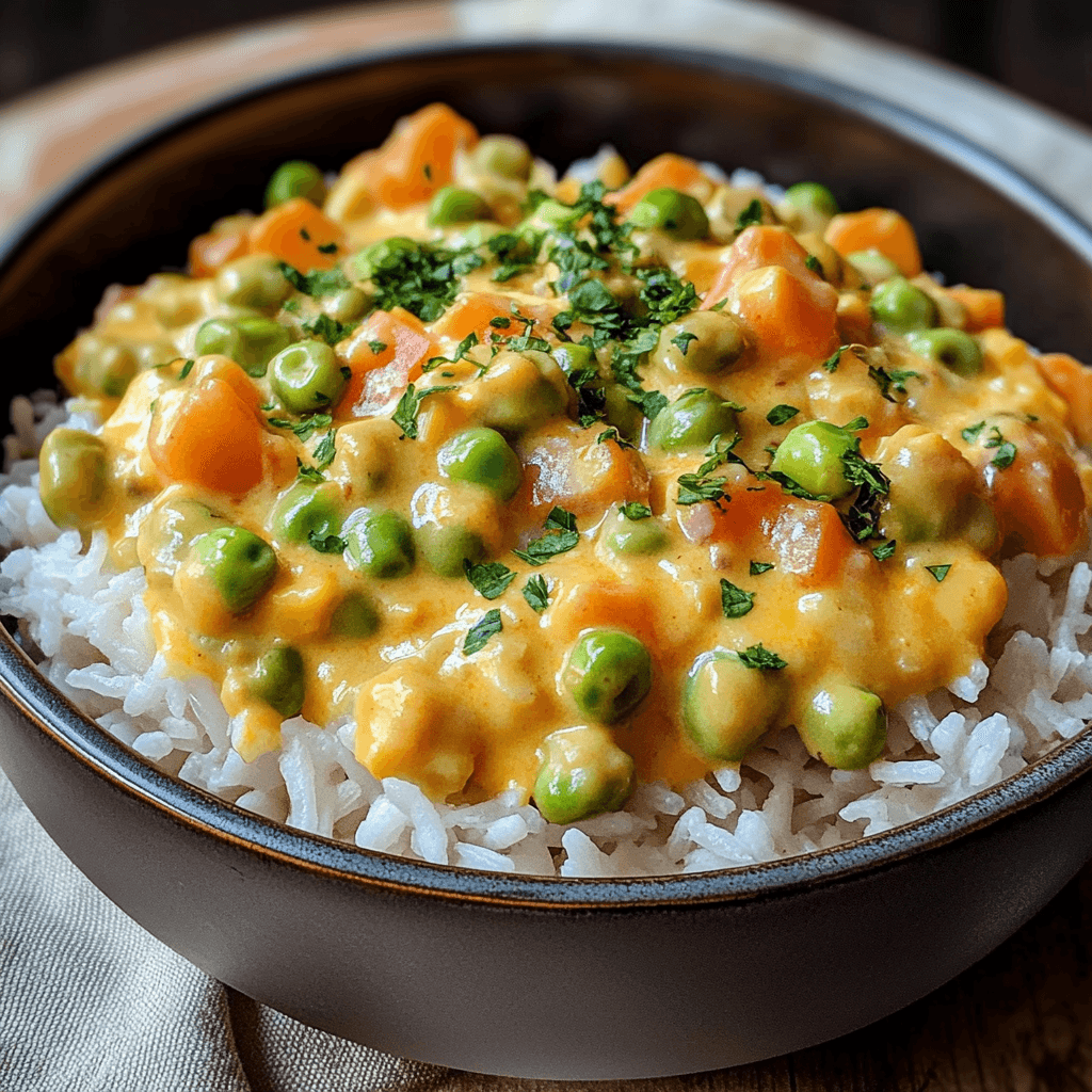 Reis mit Gemüse Frischkäse Sauce – Das beste Rezept für eine cremige Genussidee 8 Hausgemachte Reis mit Gemüse Frischkäse Sauce mit Petersilie verfeinert