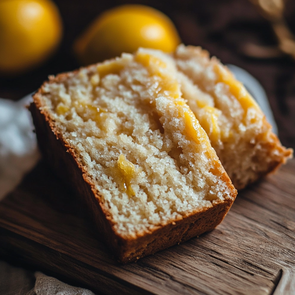 Veganes Zitronenbrot mit intensiver Zitronennote