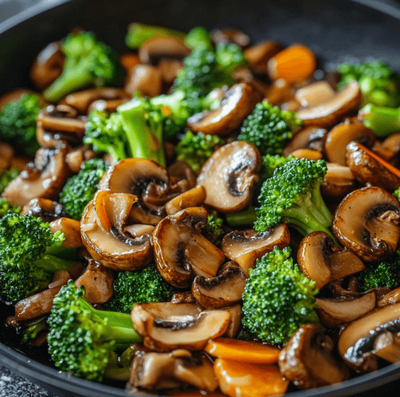 15 Minuten Pfanne mit Champignons und Brokkoli – Schnell, Gesund & Einfach 8 15 Minuten Pfanne mit Champignons und Brokkoli – Schnell, Gesund & Einfach