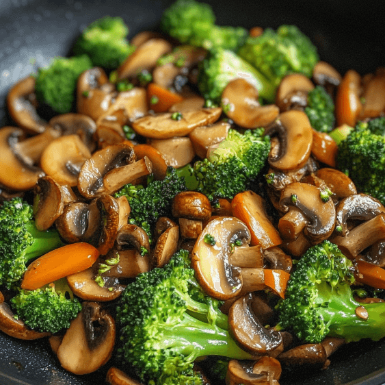15 Minuten Pfanne mit Champignons und Brokkoli – Schnell, Gesund & Einfach 7 15 Minuten Pfanne mit Champignons und Brokkoli – Schnell, Gesund & Einfach