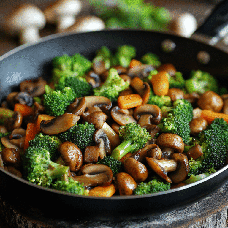 15 Minuten Pfanne mit Champignons und Brokkoli – Schnell, Gesund & Aromatisch 9 15 Minuten Pfanne mit Champignons Brokkoli