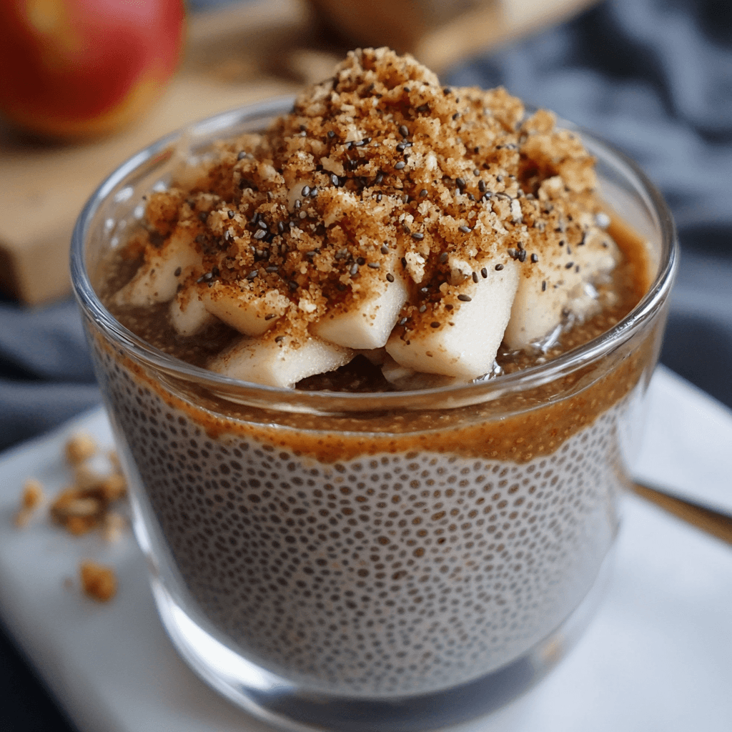 Apfel Streusel Chia Pudding – Das beste gesunde Dessert mit Apfel und Chia 6 Apfel Streusel Chia Pudding – Das beste gesunde Dessert mit Apfel und Chia
