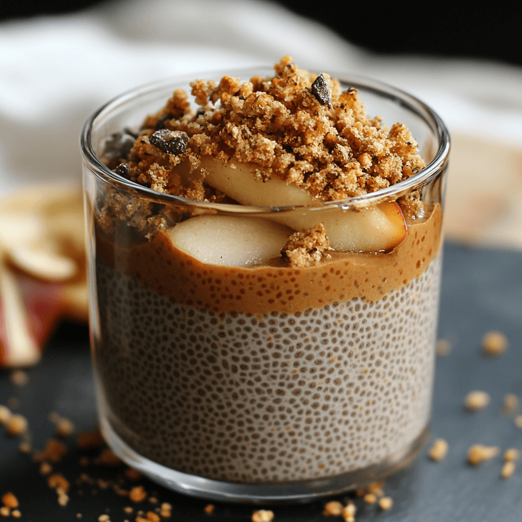 Apfel Streusel Chia Pudding – Das beste gesunde Dessert mit Apfel und Chia 7 Apfel Streusel Chia Pudding – Das beste gesunde Dessert mit Apfel und Chia