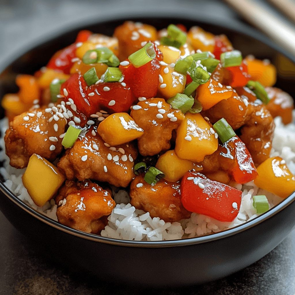 Klassisches Huhn süß-sauer