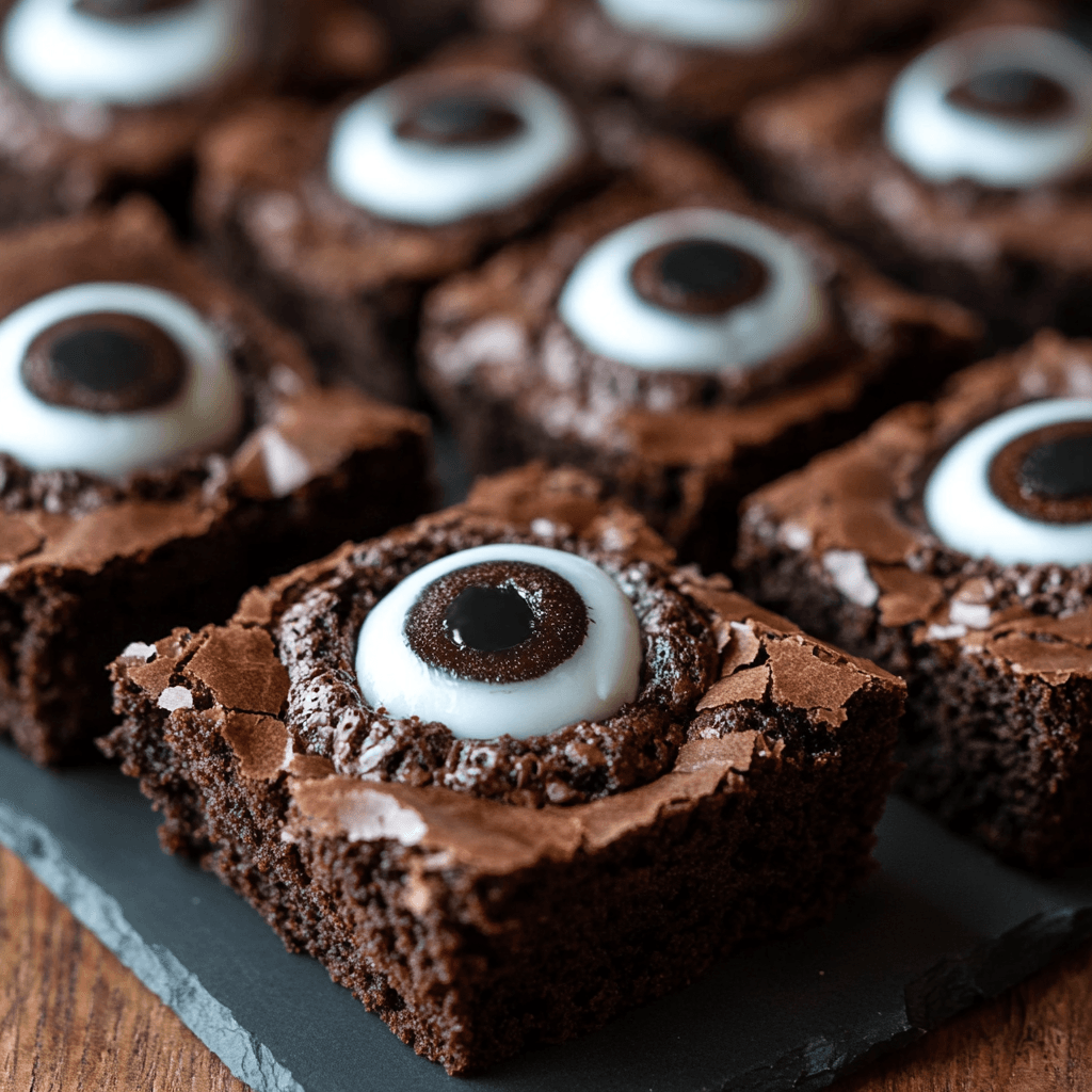 Kreatives und einfaches Rezept für Eyeball Brownies