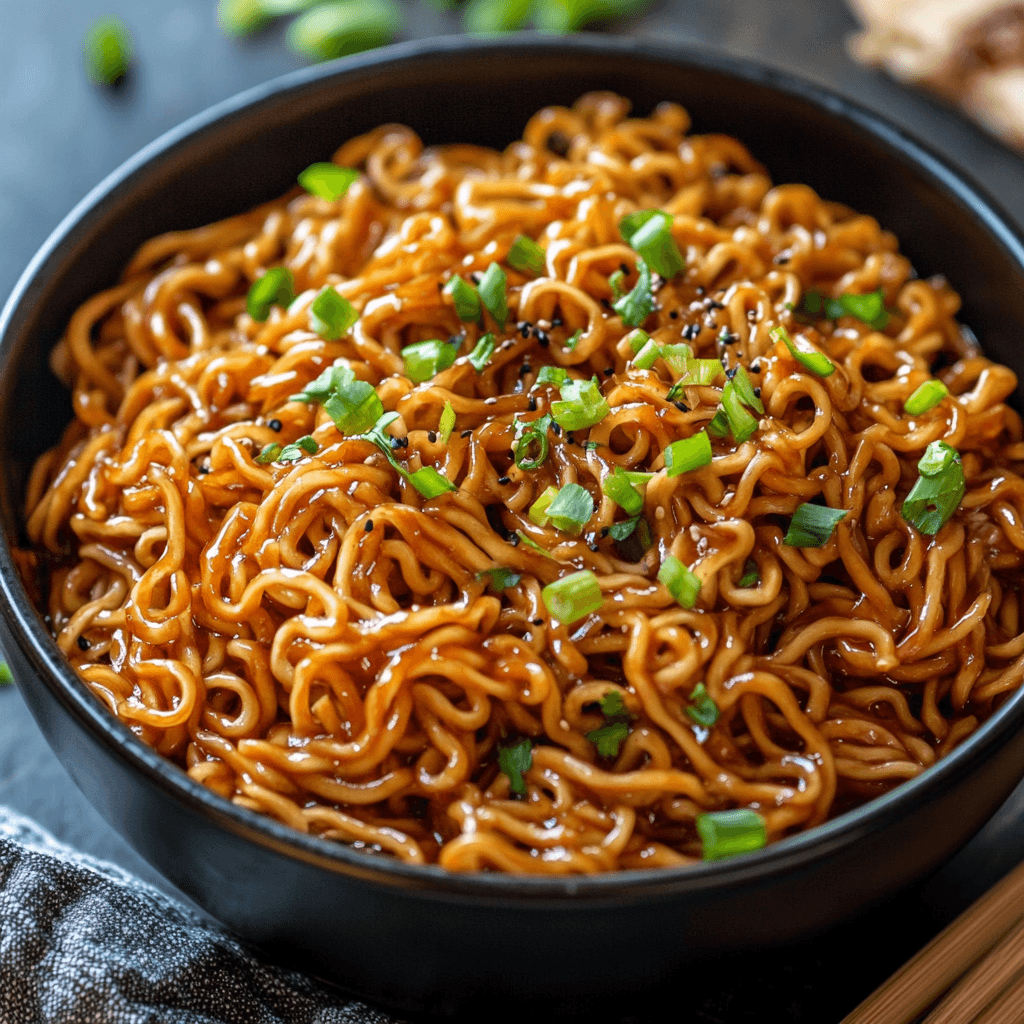 Einfache würzige Ramen Nudeln