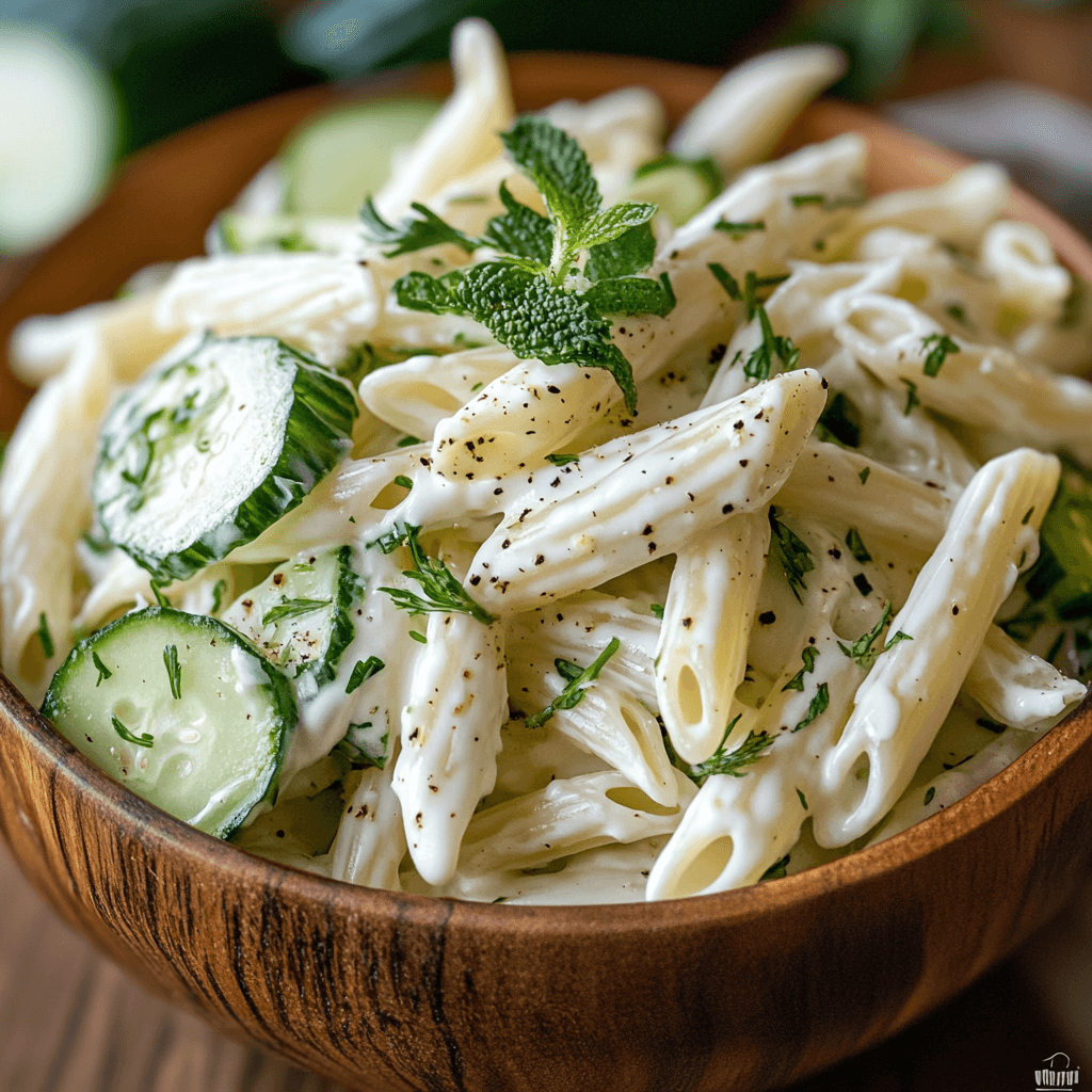 Fresh Cucumber Pasta Salad