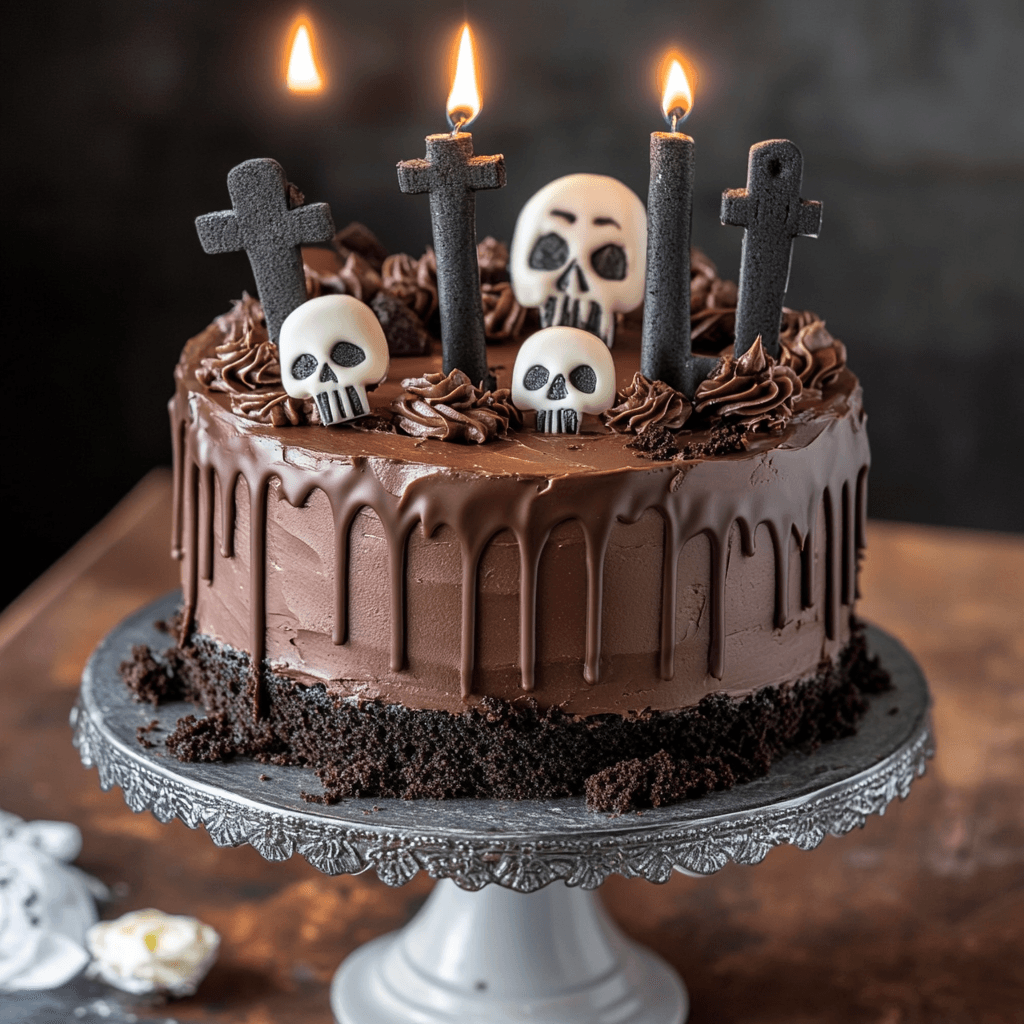 Friedhof Schokoladenkuchen