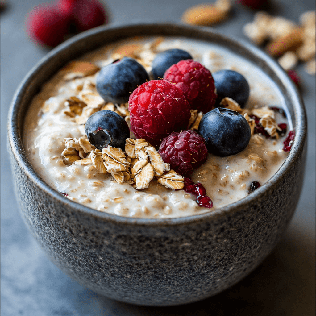 Proteinreiche Übernacht-Haferflocken
