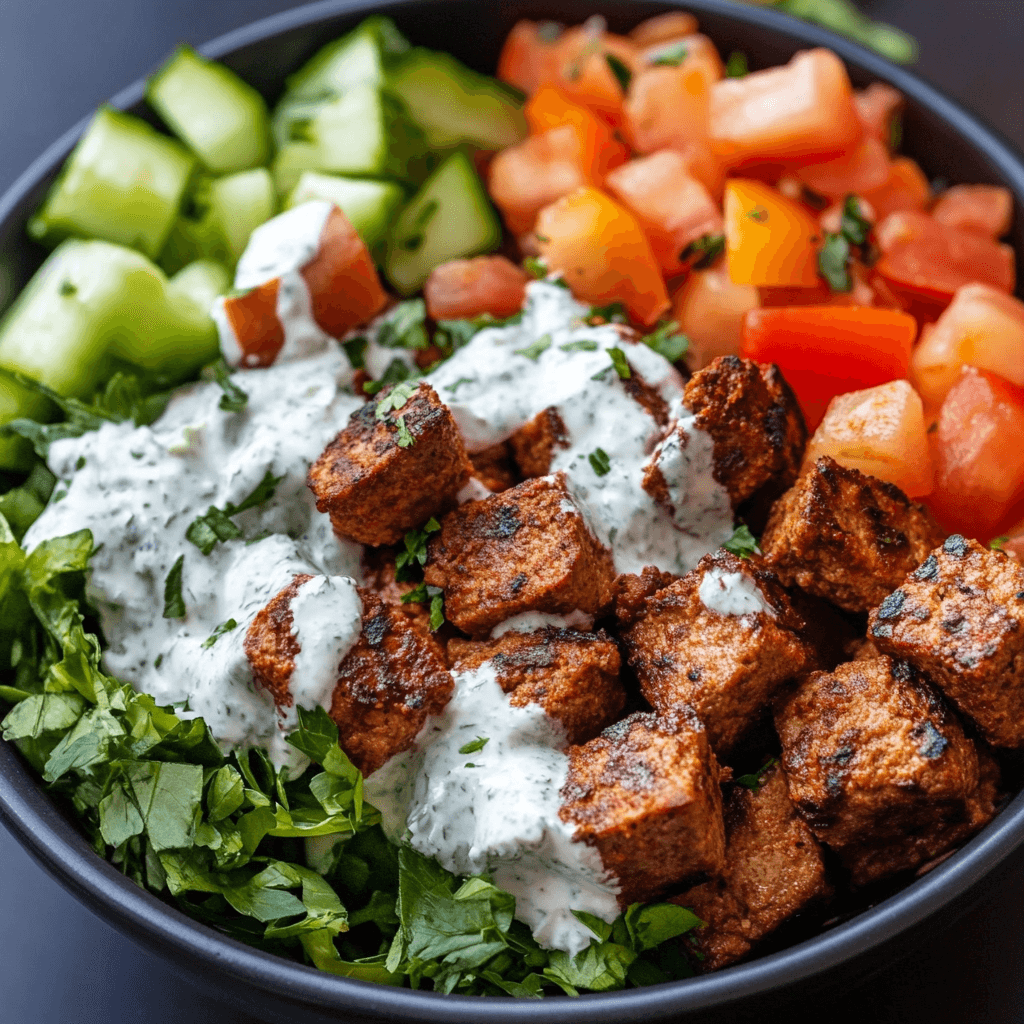 Kebab-Bowl mit hohem Eiweißgehalt – Das ultimative Fitness-Rezept für Muskelaufbau und Genuss 6 Kebab-Bowl mit hohem Eiweißgehalt – Das ultimative Fitness-Rezept für Muskelaufbau und Genuss