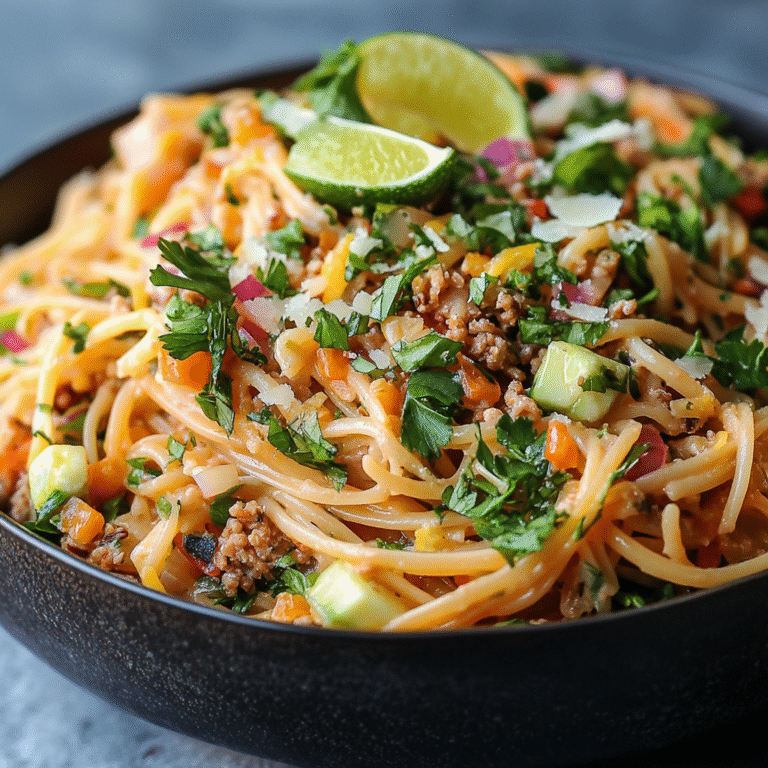 Limetten Crunch Nudelsalat