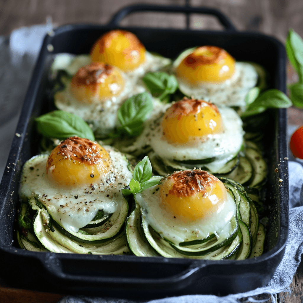 Kohlenhydratarme Zucchini Nester mit Spiegelei: Das Beste Low-Carb Frühstück 6 Kohlenhydratarme Zucchini Nester mit Spiegelei: Das Beste Low-Carb Frühstück