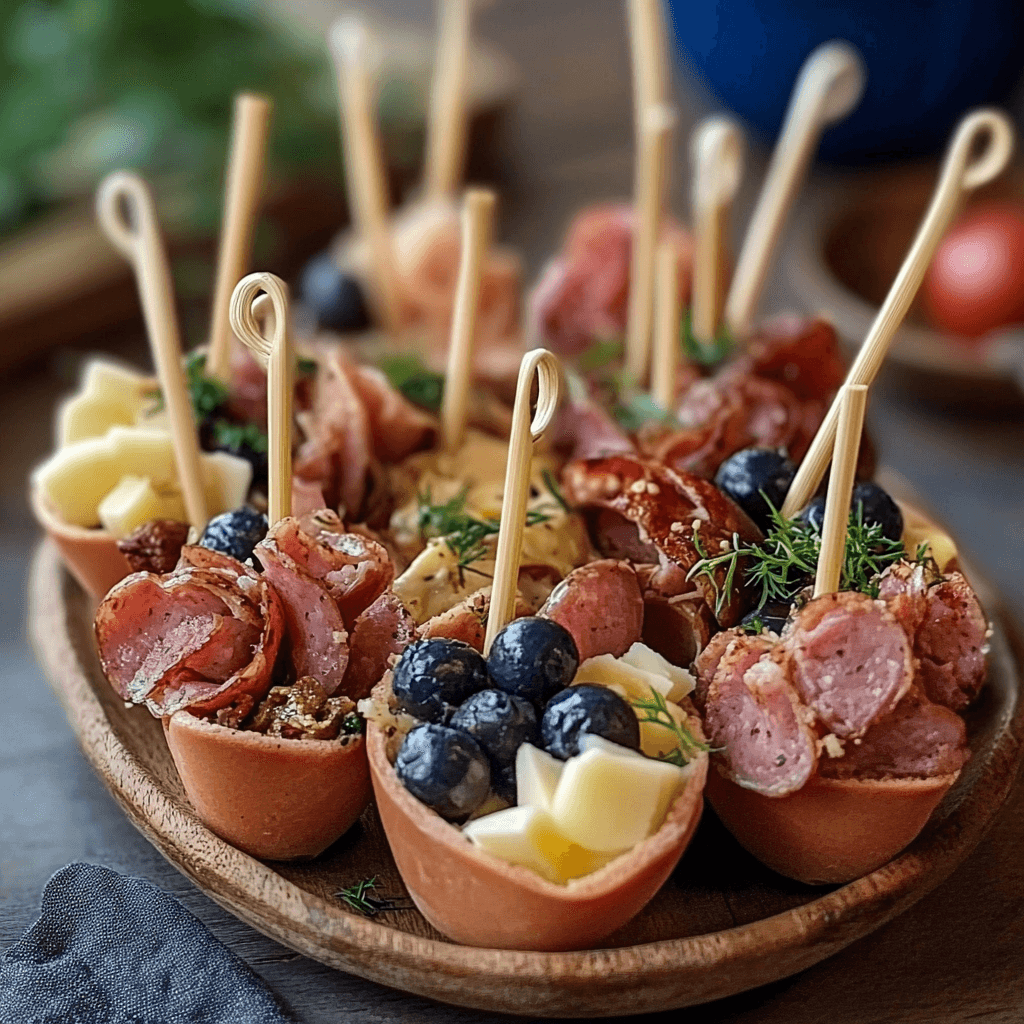Mini Wurst und Käsehäppchen