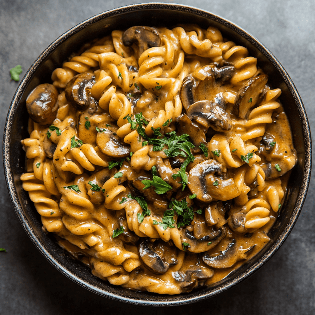 Ein Topf Pilz Stroganoff – Das perfekte cremige Wohlfühlgericht aus nur einem Topf 7 Ein Topf Pilz Stroganoff – Das perfekte cremige Wohlfühlgericht aus nur einem Topf