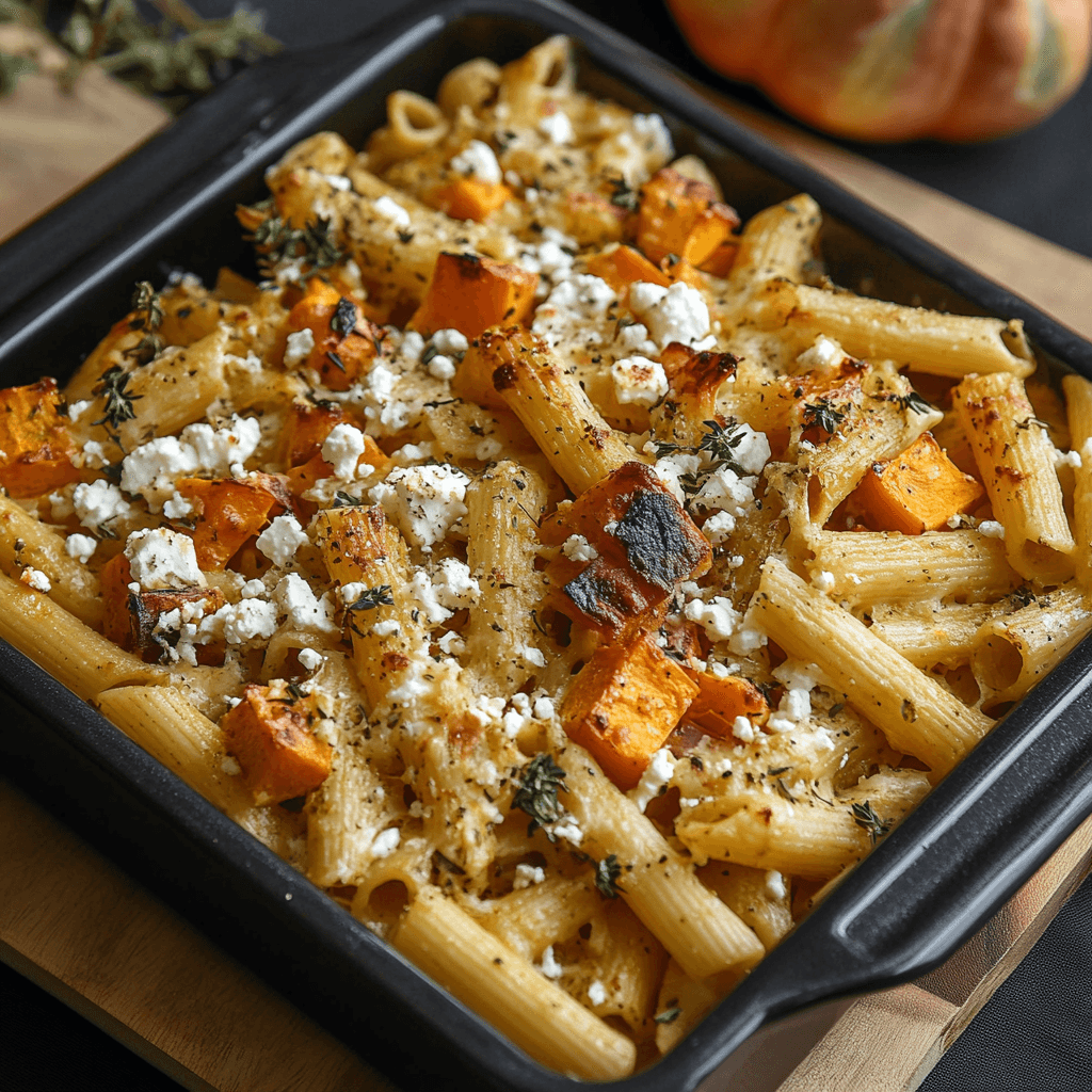 Pasta vom Blech mit Ofen-Kürbis und Feta: Der ultimative Herbstklassiker aus dem Ofen 7 Pasta vom Blech mit Ofen-Kürbis und Feta: Der ultimative Herbstklassiker aus dem Ofen