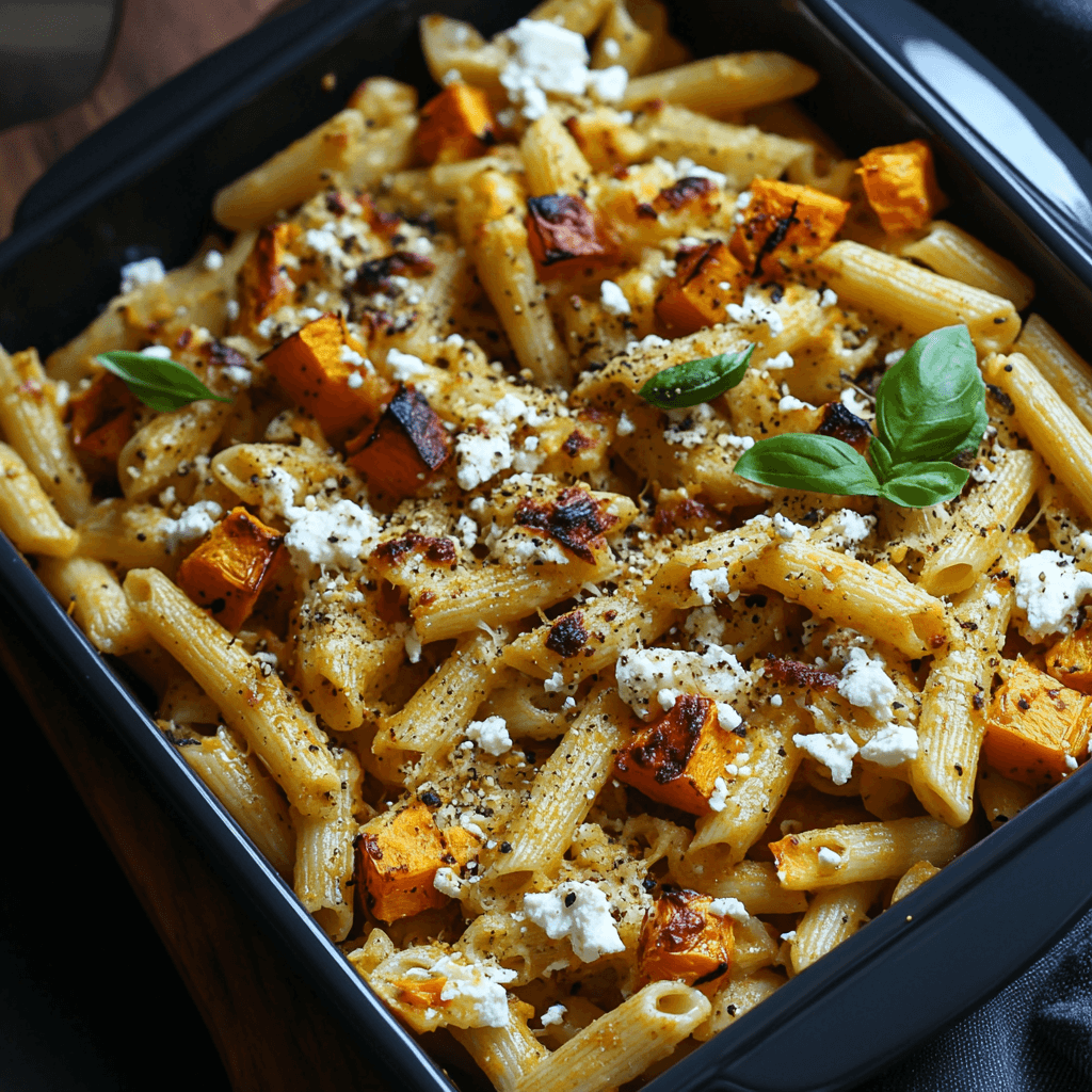 Pasta vom Blech mit Ofen-Kürbis und Feta: Der ultimative Herbstklassiker aus dem Ofen 6 Pasta vom Blech mit Ofen-Kürbis und Feta: Der ultimative Herbstklassiker aus dem Ofen