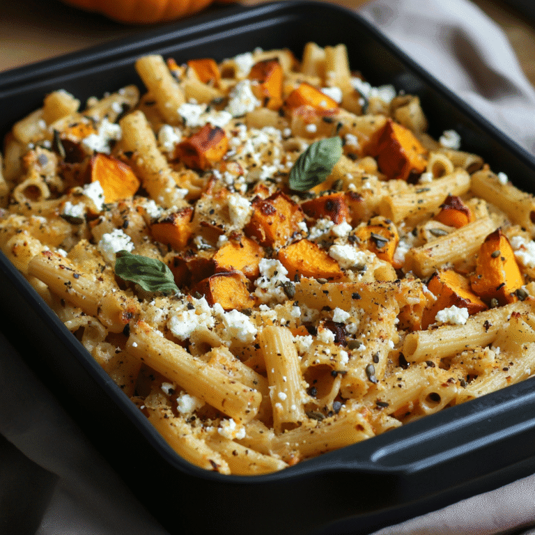 Pasta vom Blech mit Ofen-Kürbis und Feta: Der ultimative Herbstklassiker aus dem Ofen 9 Pasta vom Blech mit Ofen-Kürbis und Feta