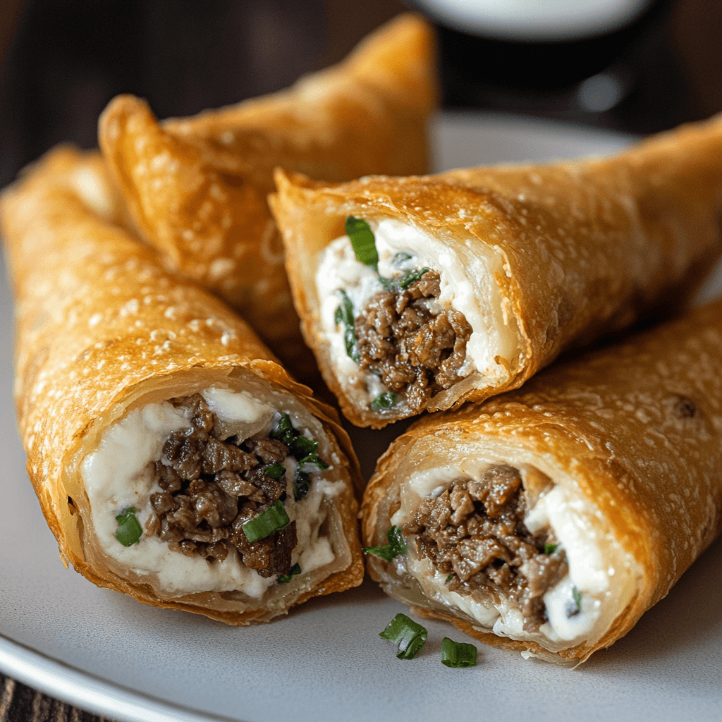 Philly Cheesesteak Frühlingsrollen