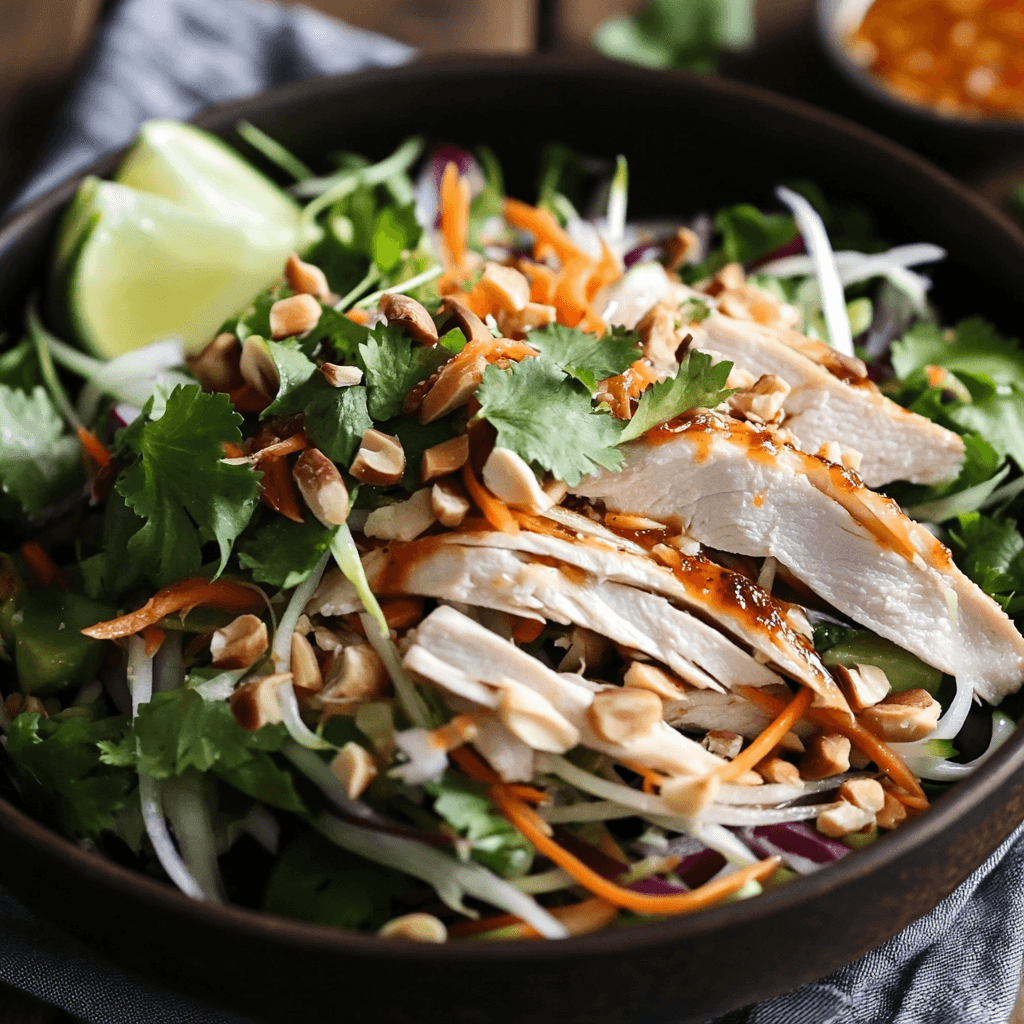Einfacher pochierter Hühnersalat mit Nuoc Mam-Dressing – Das beste Rezept für gesunde Frische 6 Einfacher pochierter Hühnersalat mit Nuoc Mam-Dressing – Das beste Rezept für gesunde Frische