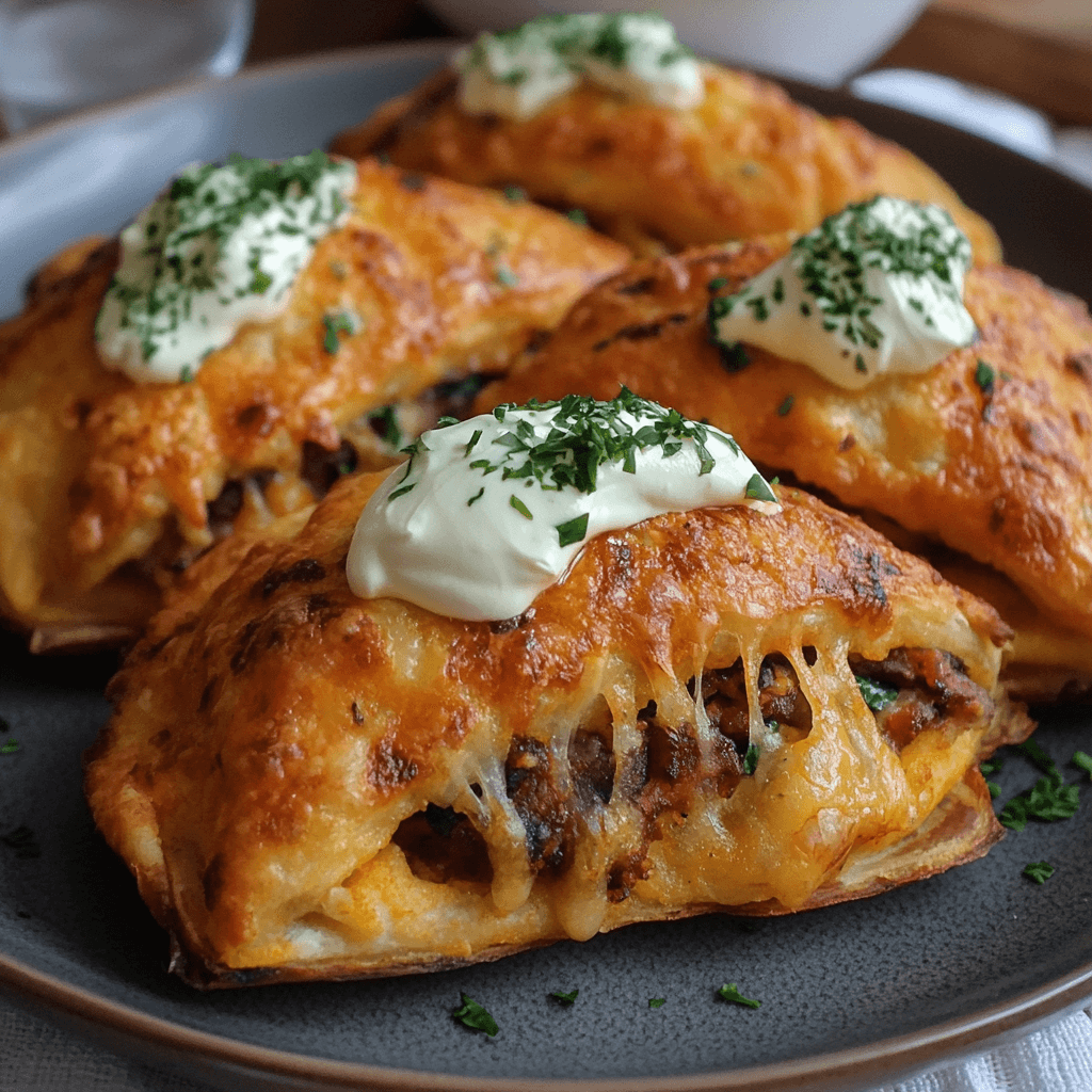 Kartoffeltaschen mit Doppelrahm Frischkäse: Genuss pur aus dem Ofen 6 Kartoffeltaschen mit Doppelrahm Frischkäse: Genuss pur aus dem Ofen