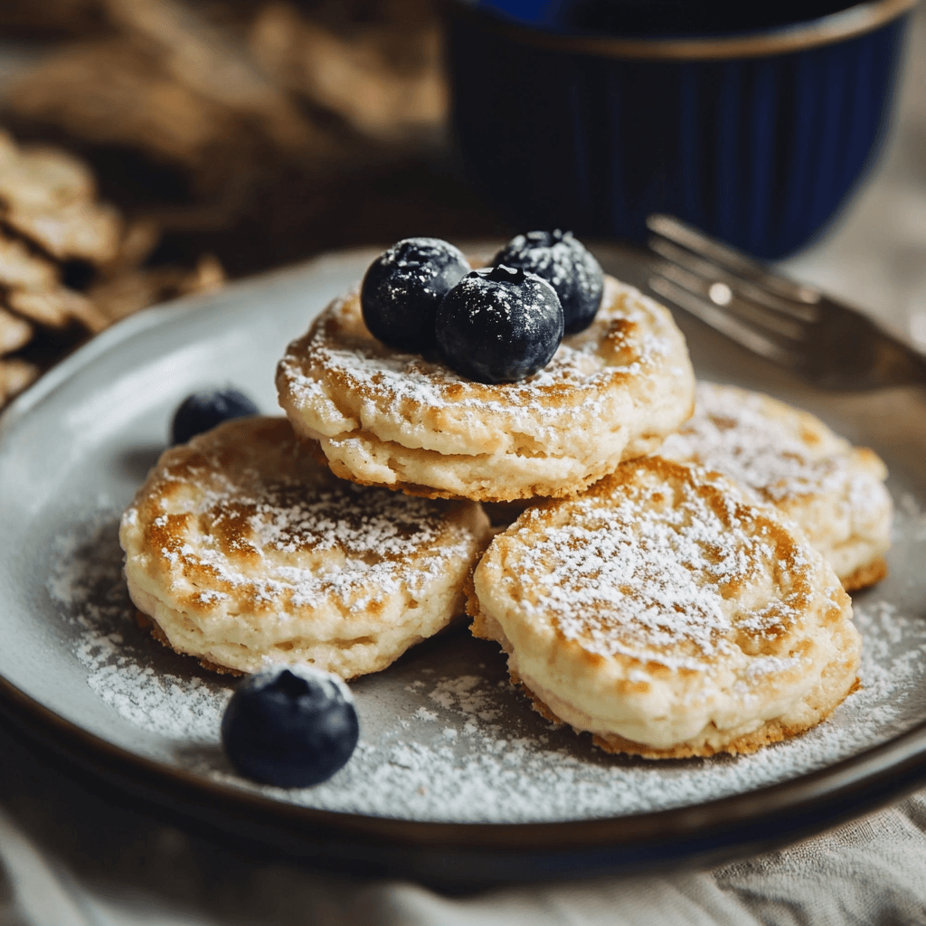 Quark-Taler mit Haferflocken