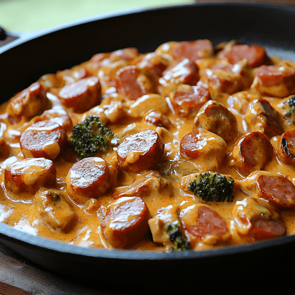 Einfaches Rezept für leckeres Bratwurstgeschnetzeltes