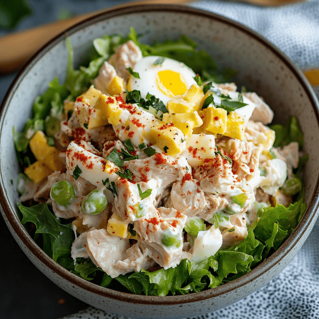 Thunfischsalat mit Ei und Joghurt