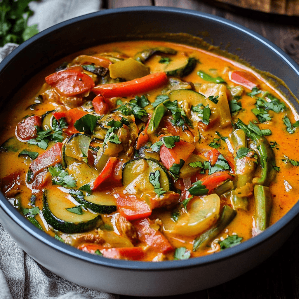 Gemüse Curry mit Kokosmilch