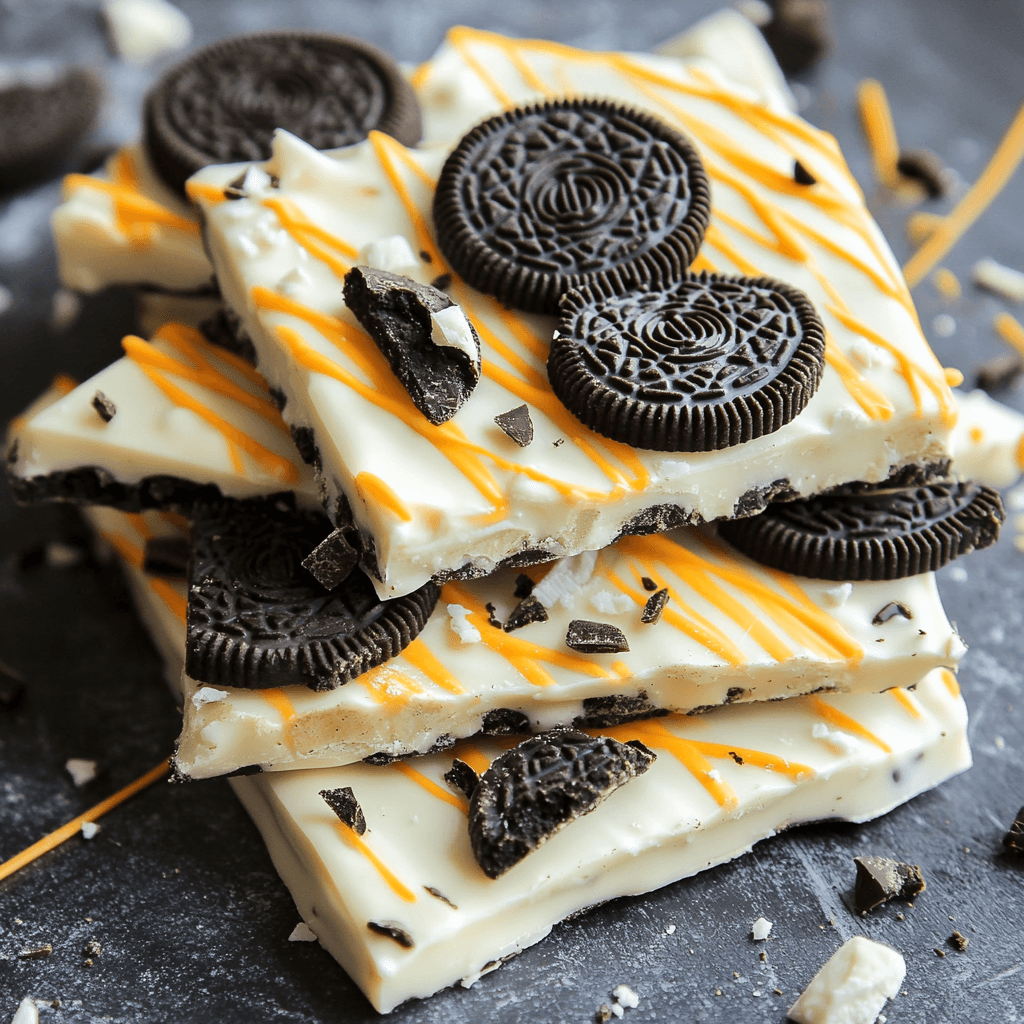 Weiße Schokolade Halloween Oreo Bark Bliss: Das ultimative Rezept für süße Halloweenfreude 8 Weiße Schokolade Halloween Oreo Bark Bliss: Das ultimative Rezept für süße Halloweenfreude