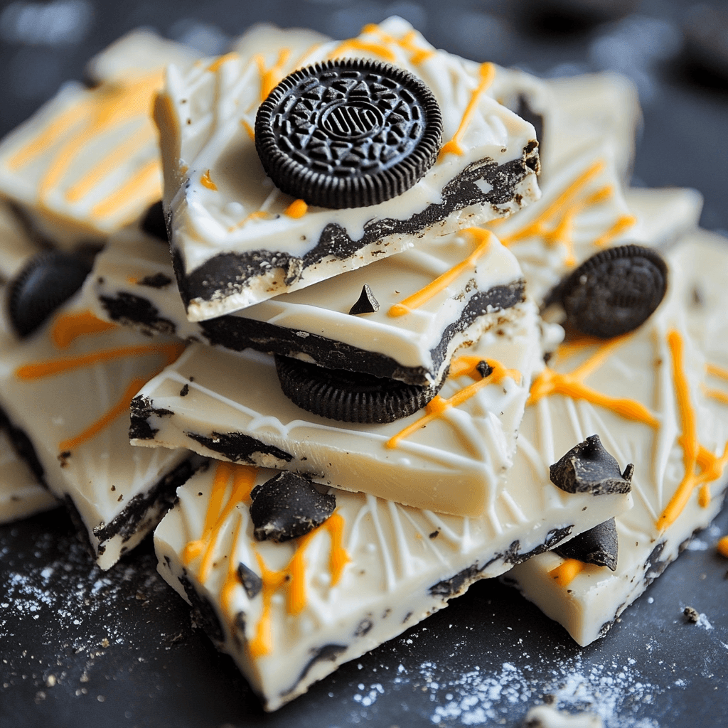 Weiße Schokolade Halloween Oreo Bark Bliss