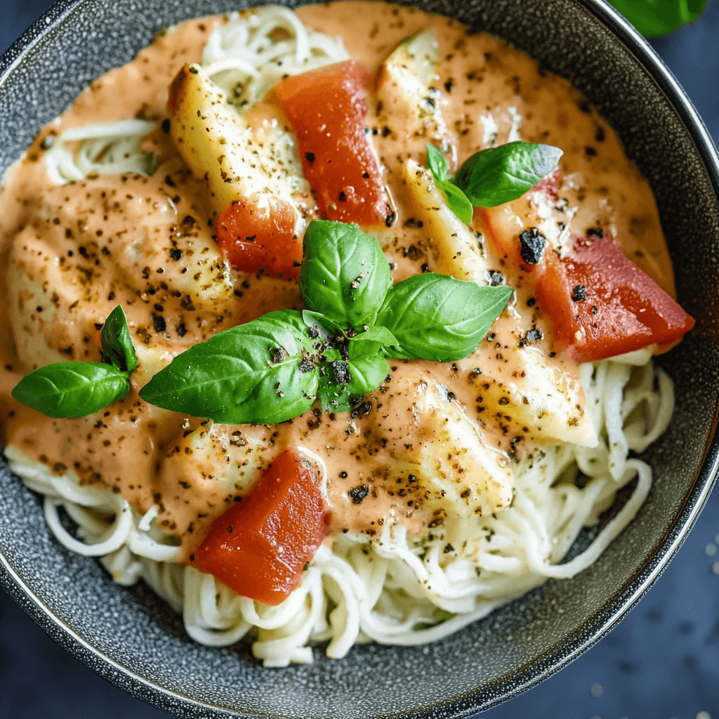 Zucchini-Nudeln mit Pesto