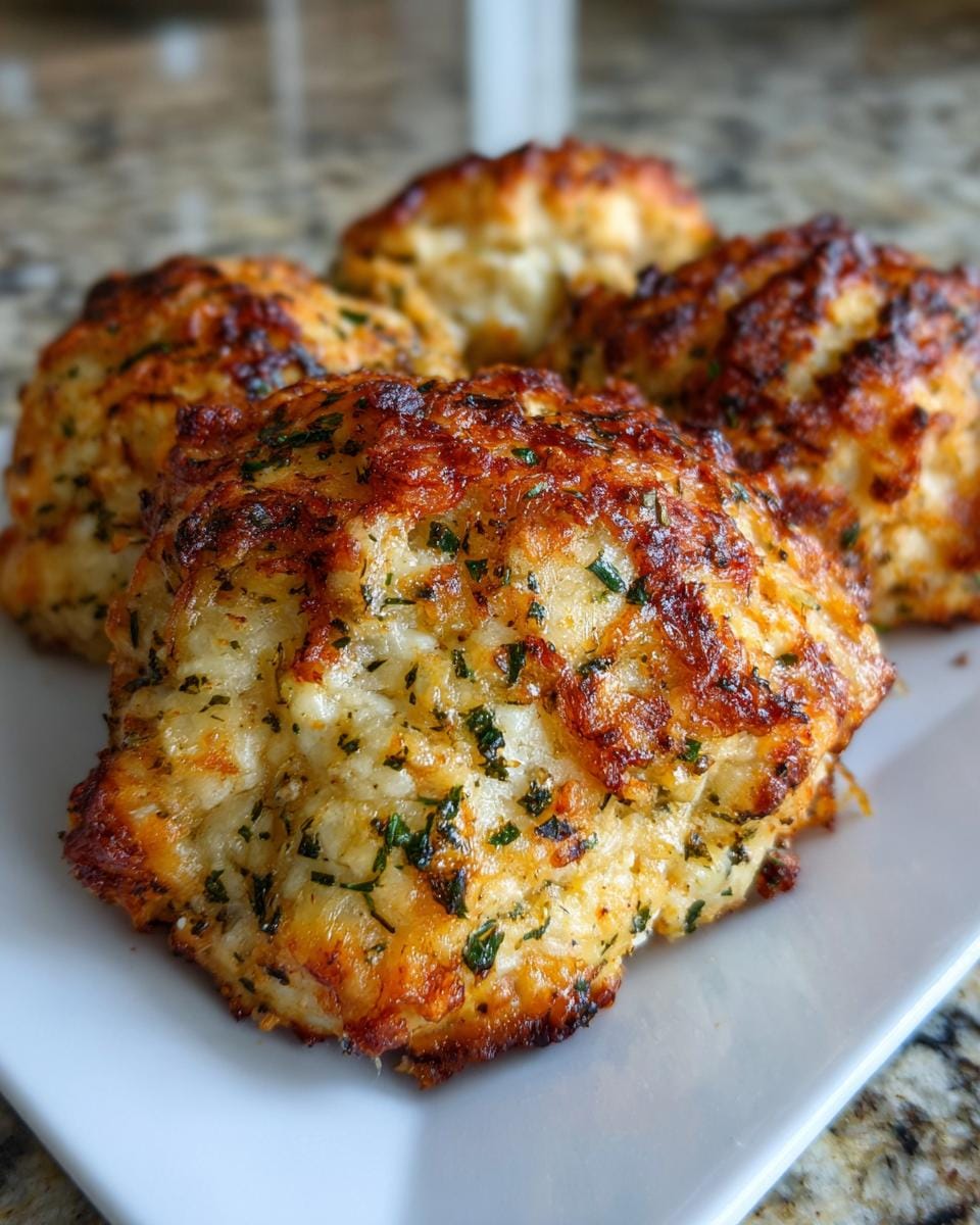 Nahaufnahme von Blech knuspriges Parmesan-Knoblauch-Hähnchen auf einem Teller.