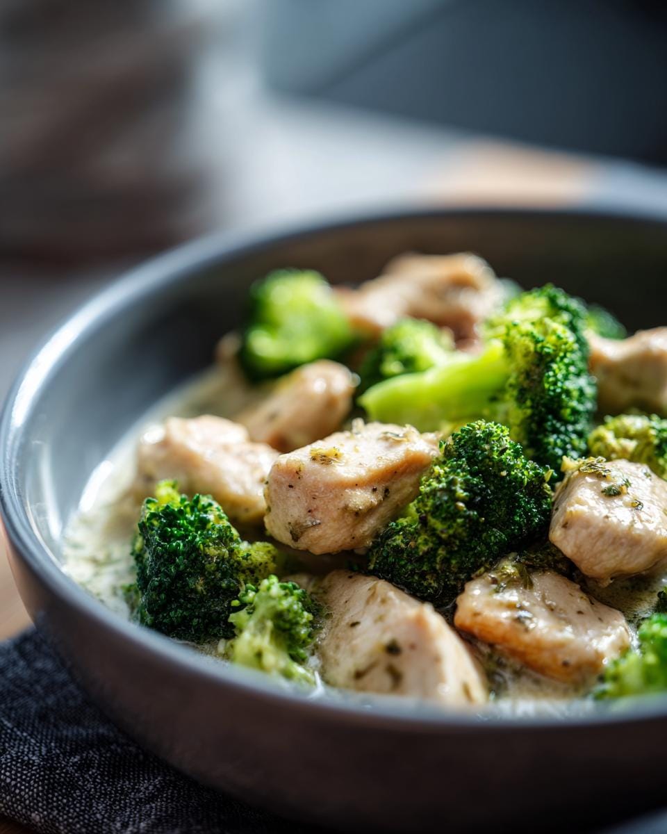 Hähnchen und Brokkoli in einer cremigen Soße, ein schnelles und gesundes Abendessen - WAS KOCHE ICH HEUTE?