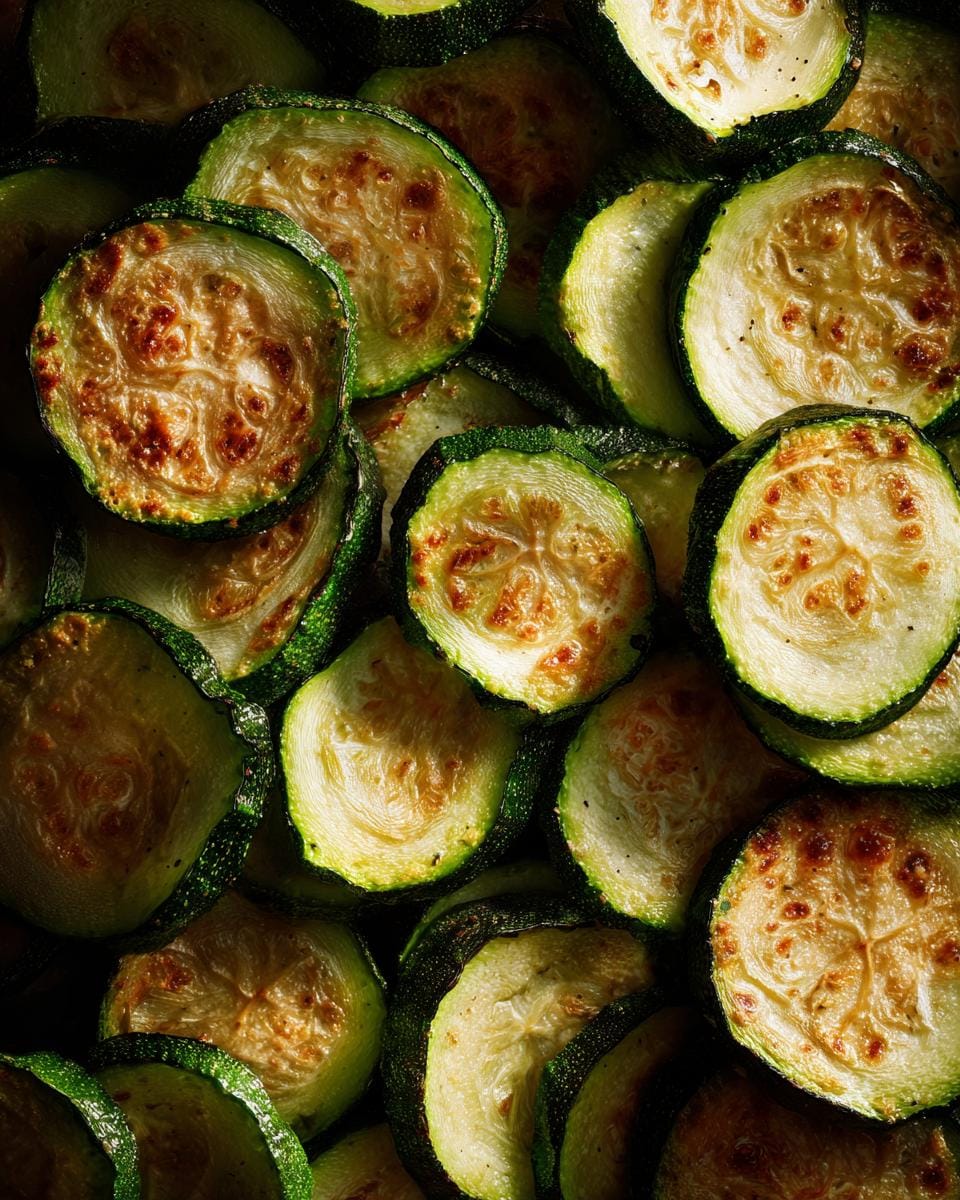 Overhead shot of golden brown, crispy Healthy Zucchini Chips. Perfect snack for a healthy lifestyle.