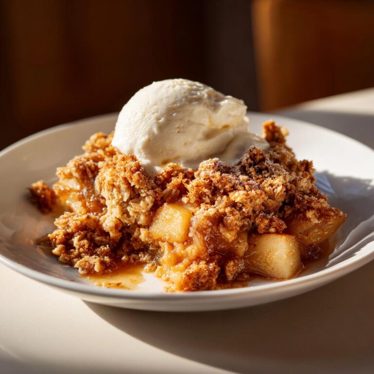 Bratapfel Crumble auf Zimtcreme - Tasty