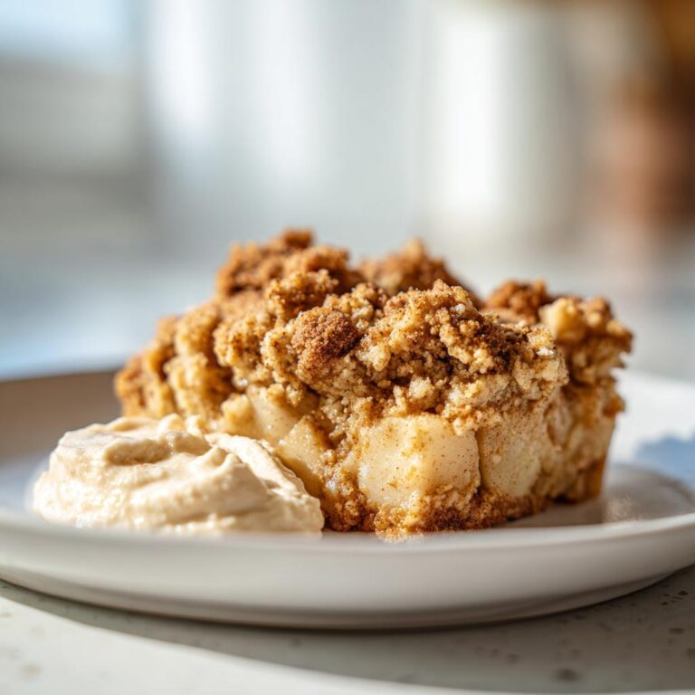 Dessert-Idee: Bratapfel Crumble auf Zimtcreme - Tasty