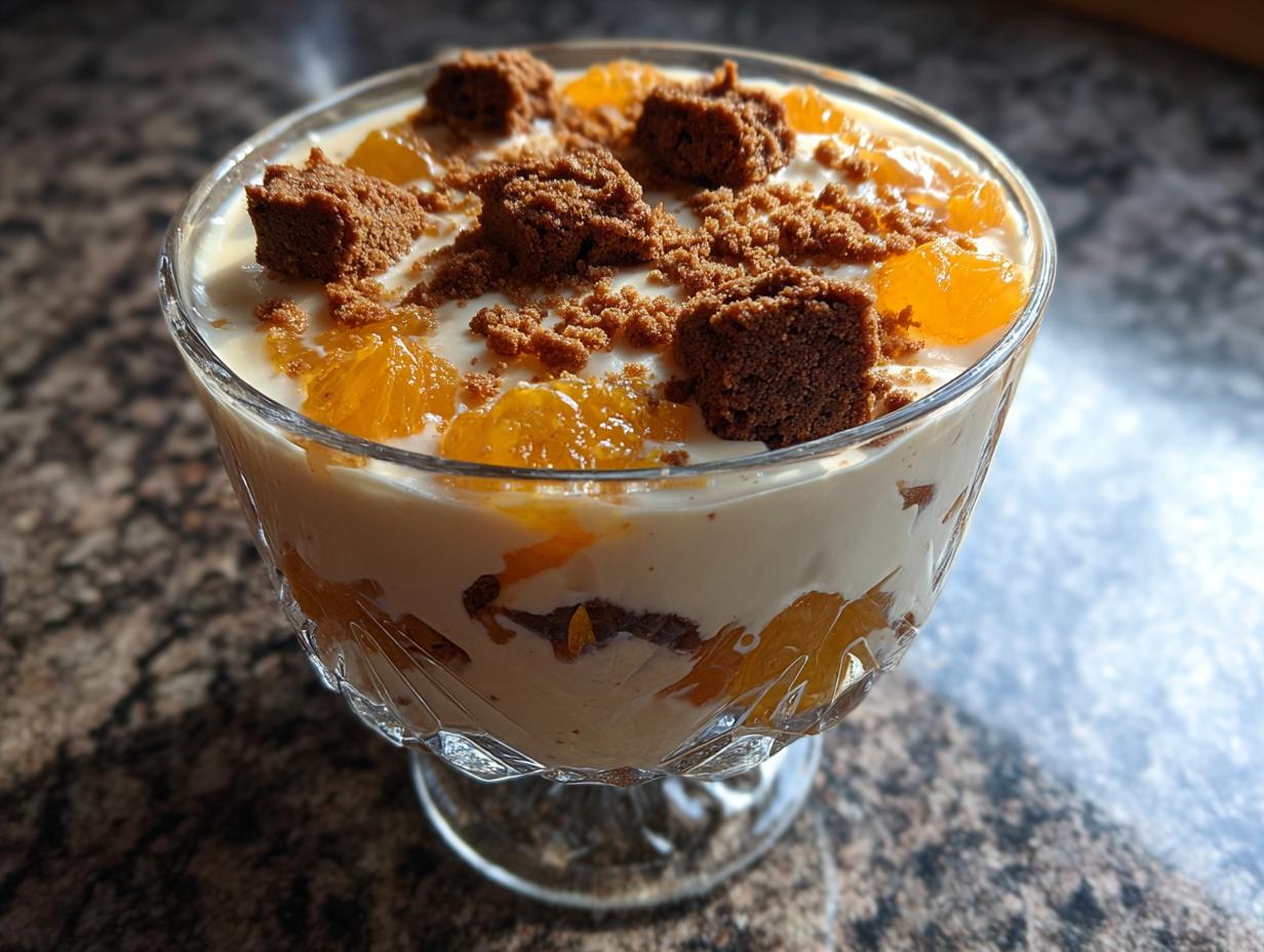 Festliche Spekulatius Mandarinen Quark Creme - Featured