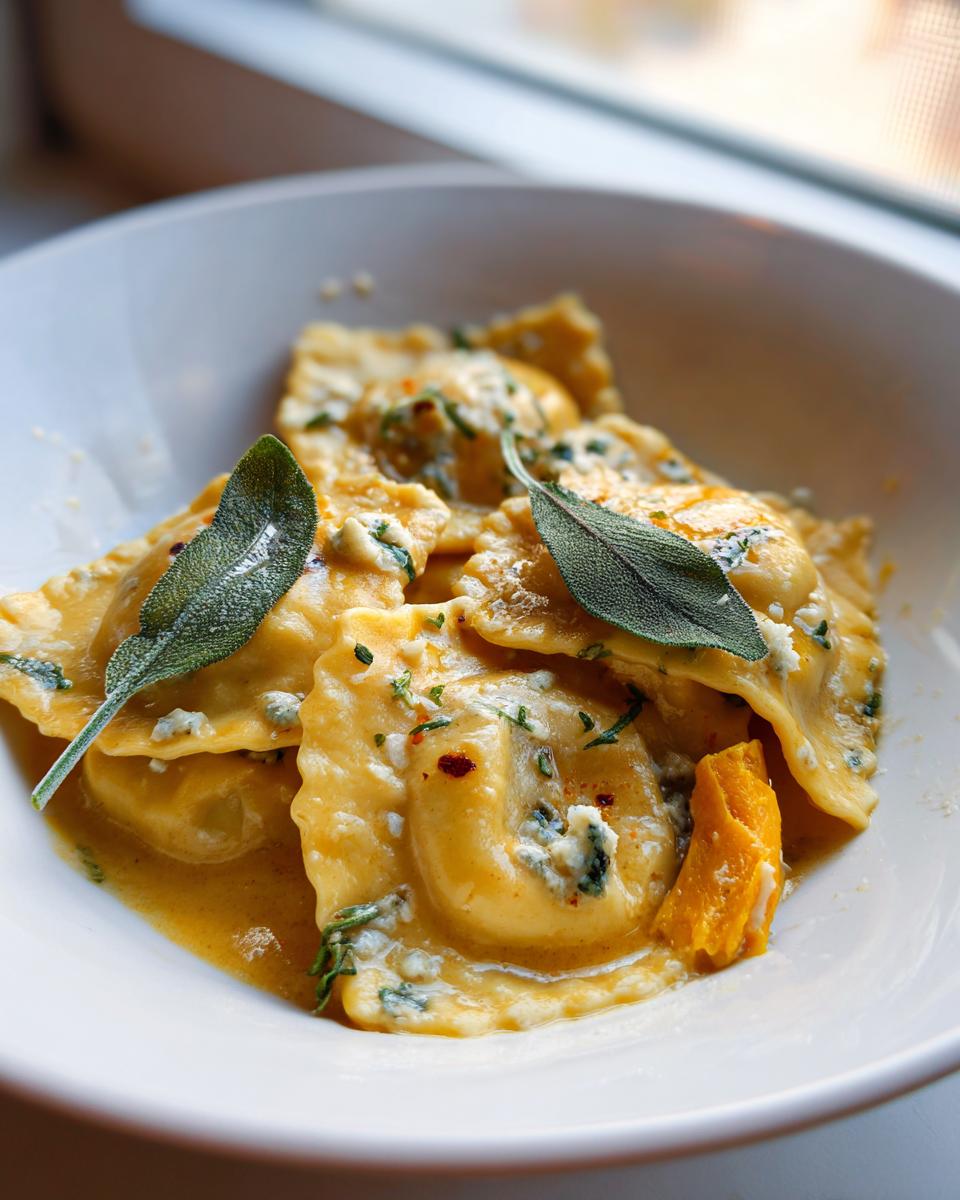 Frische Pasta mit Maronen, Kürbis, Salbei und Roquefort - Other 2