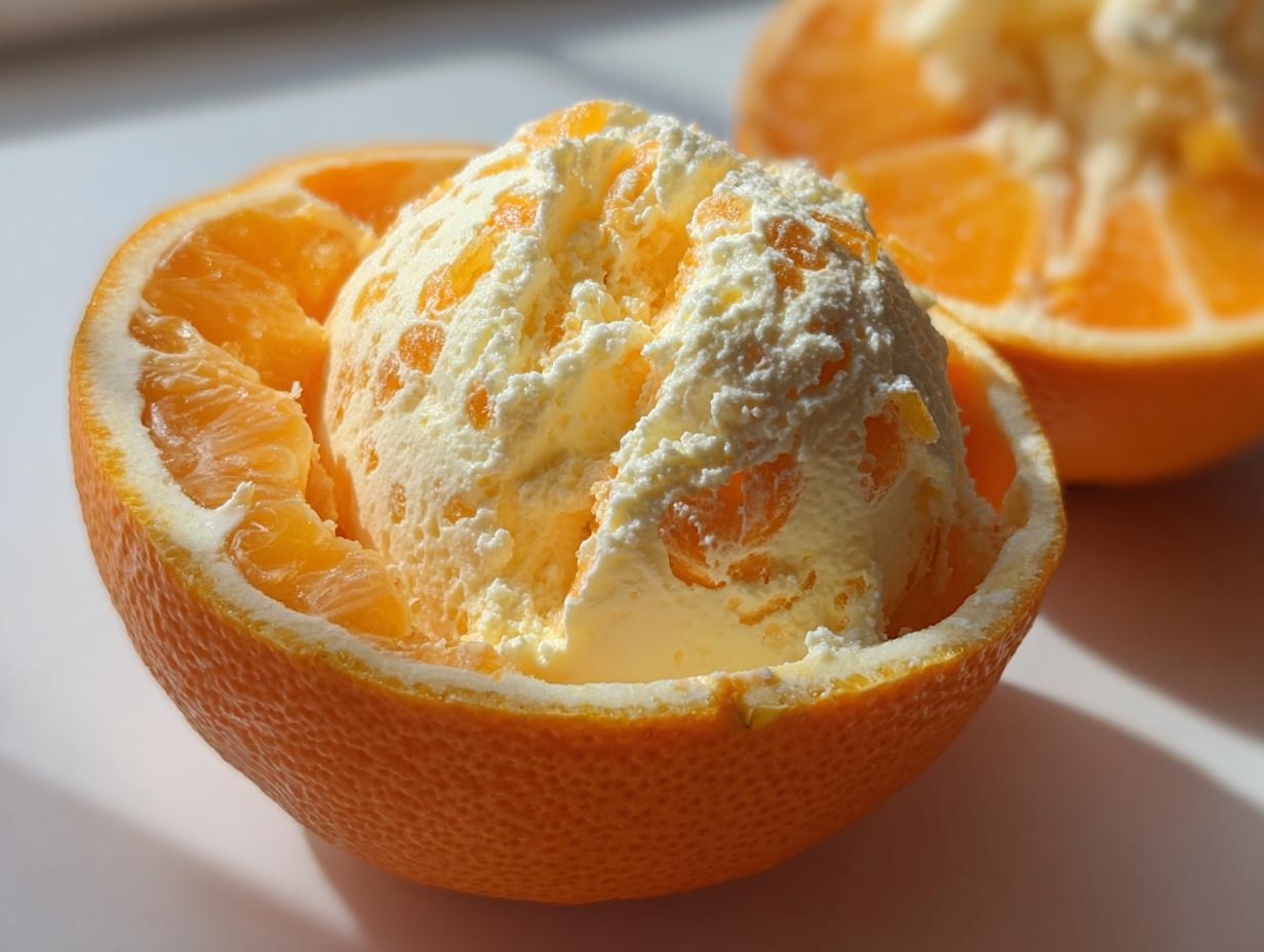 Gefüllte Orangen mit fruchtigem Sahnequark - Featured