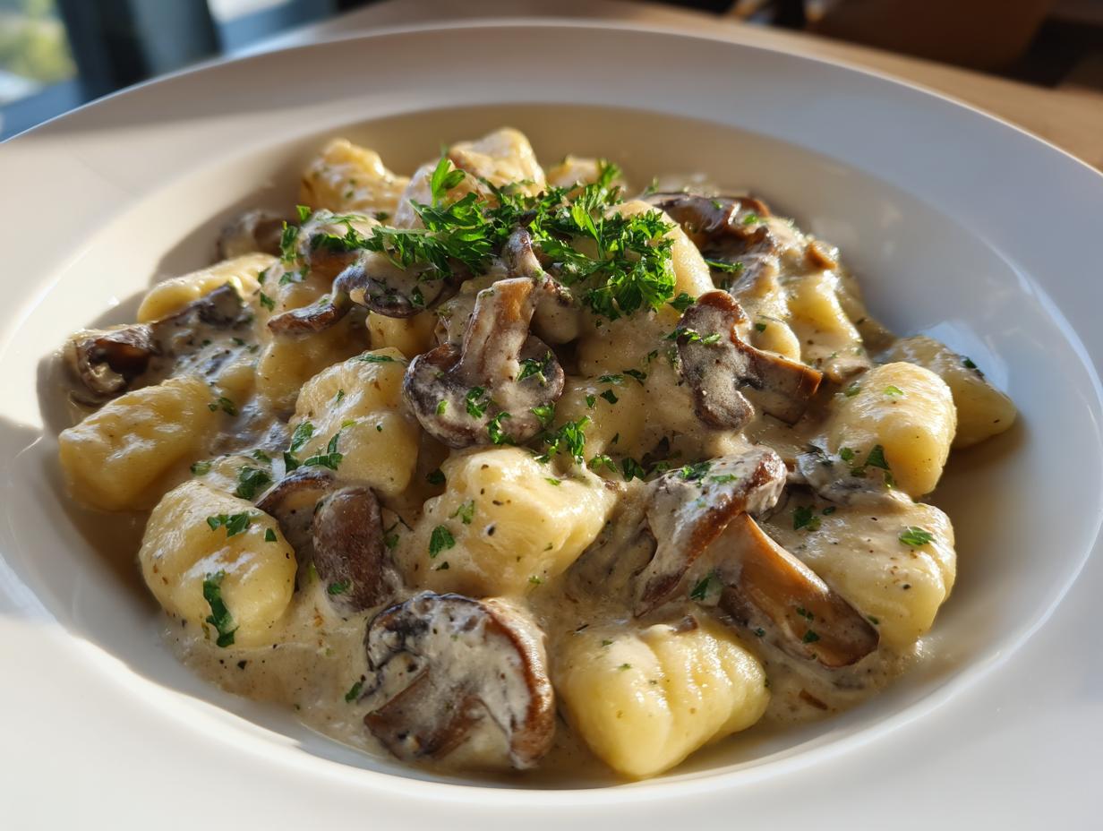 Gnocchi mit Pilzen - Featured