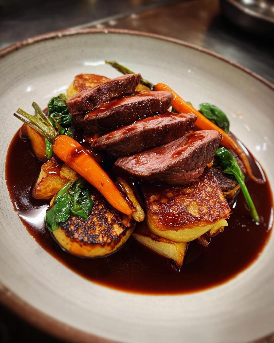 Heimisches Wild auf Gin Jus, Baumkuchen und Wintergemüse - Other 4