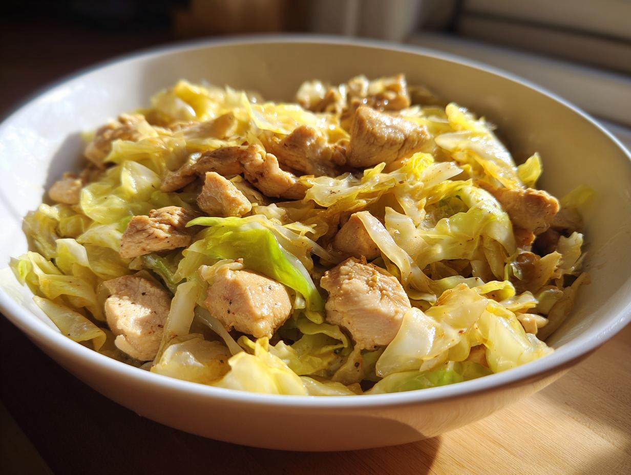 Hähnchen-Kohl-Pfanne - Featured